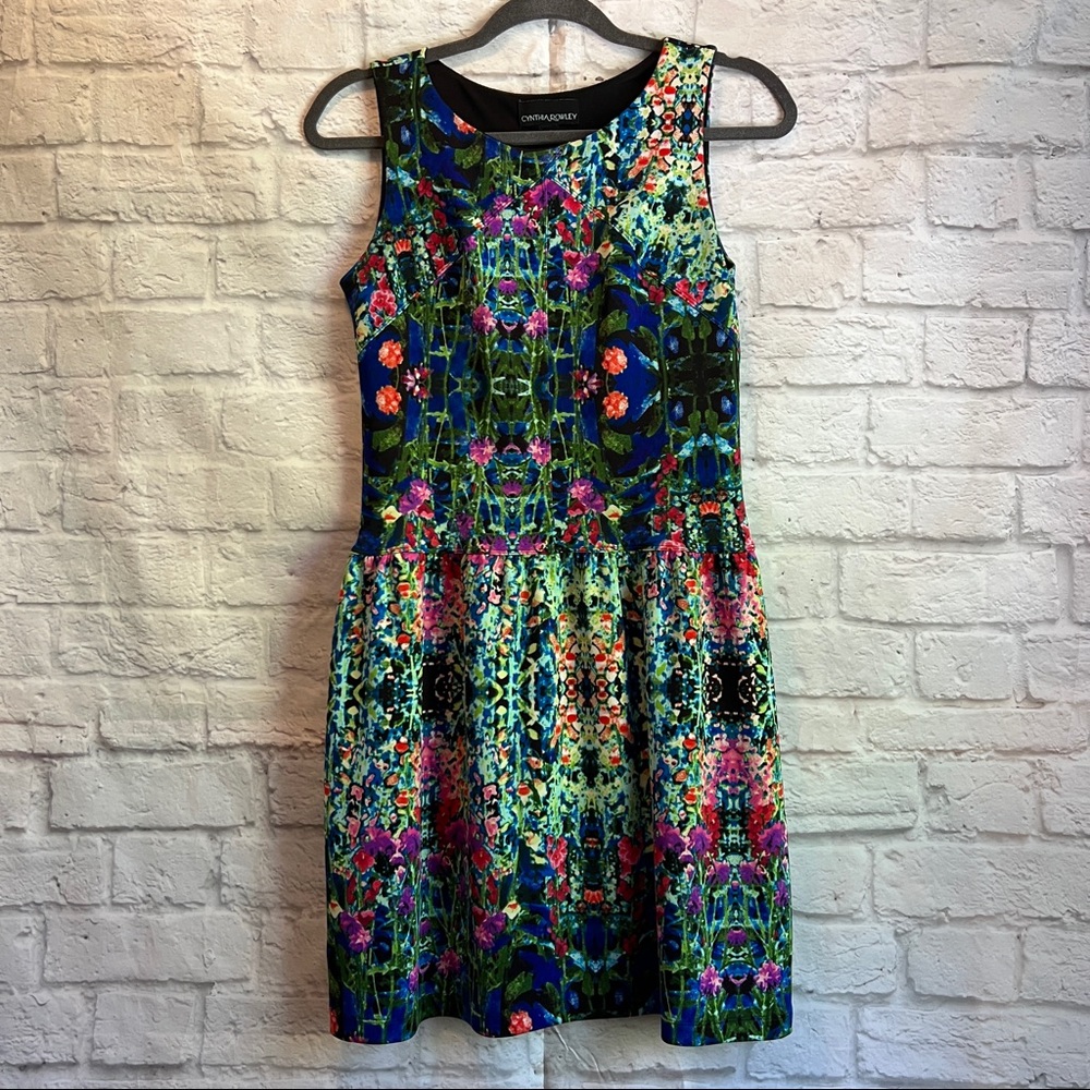 Cynthia Rowley Patterned Sleeveless Dress - Size 4